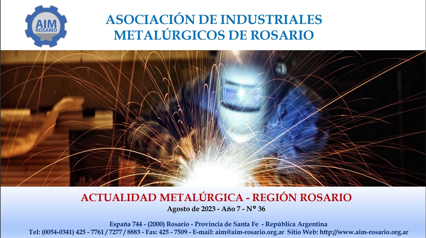 INFORME "ACTUALIDAD DE LA INDUSTRIA METALÚRGICA" - AGOSTO 2023